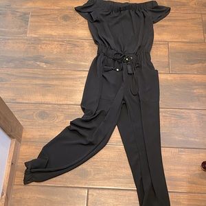 XS, Michael Kors off the shoulder jumpsuit.